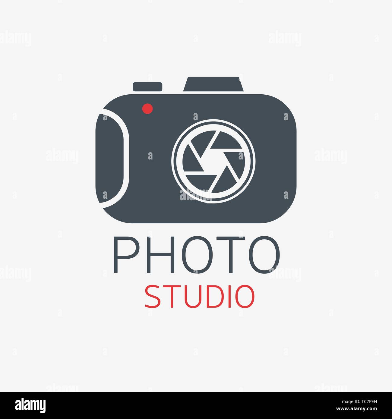 Logo de l'appareil photo. Photo Studio concept. Logo Vector template Illustration de Vecteur