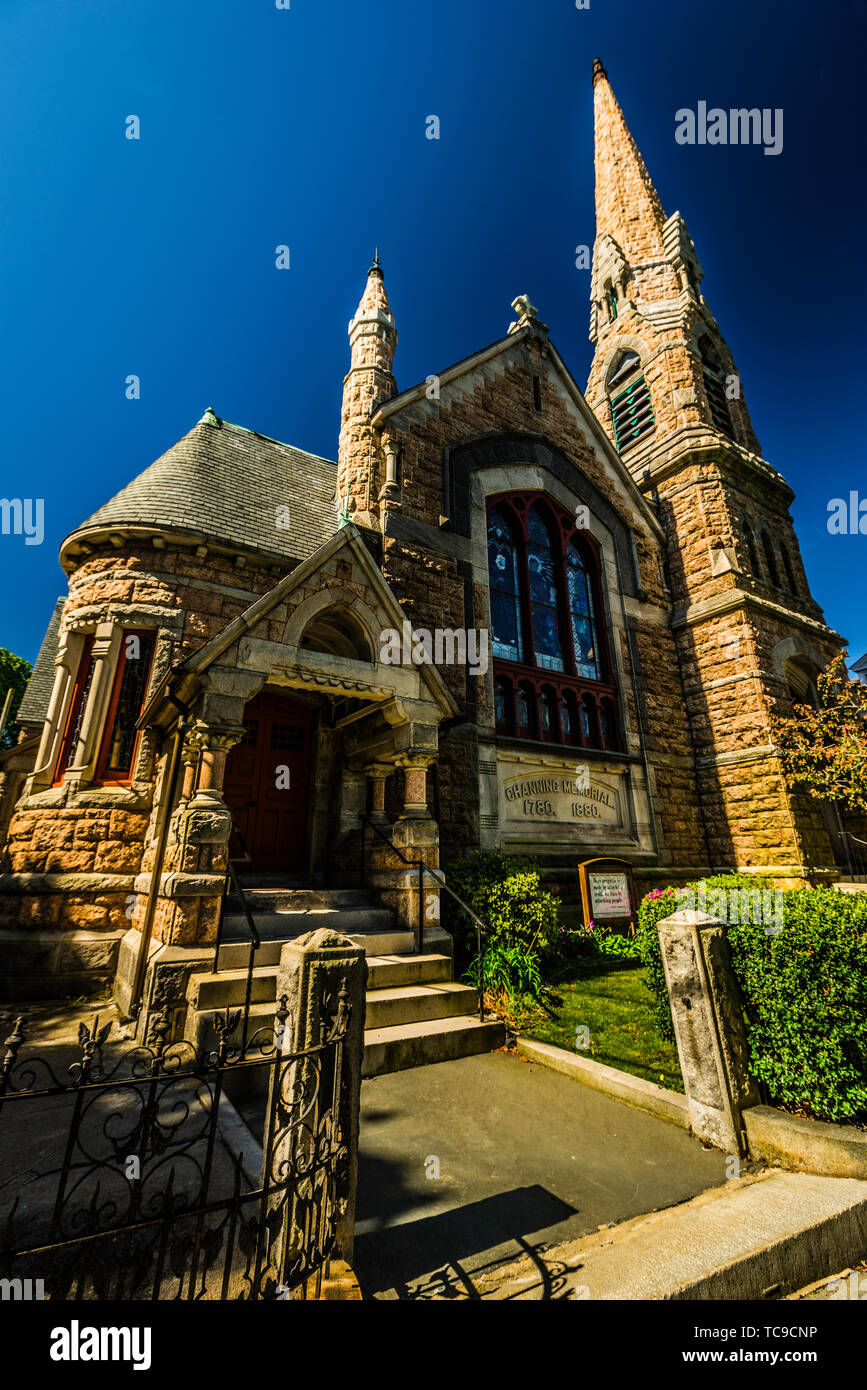 Channing Memorial Church   Newport, Rhode Island, USA Banque D'Images