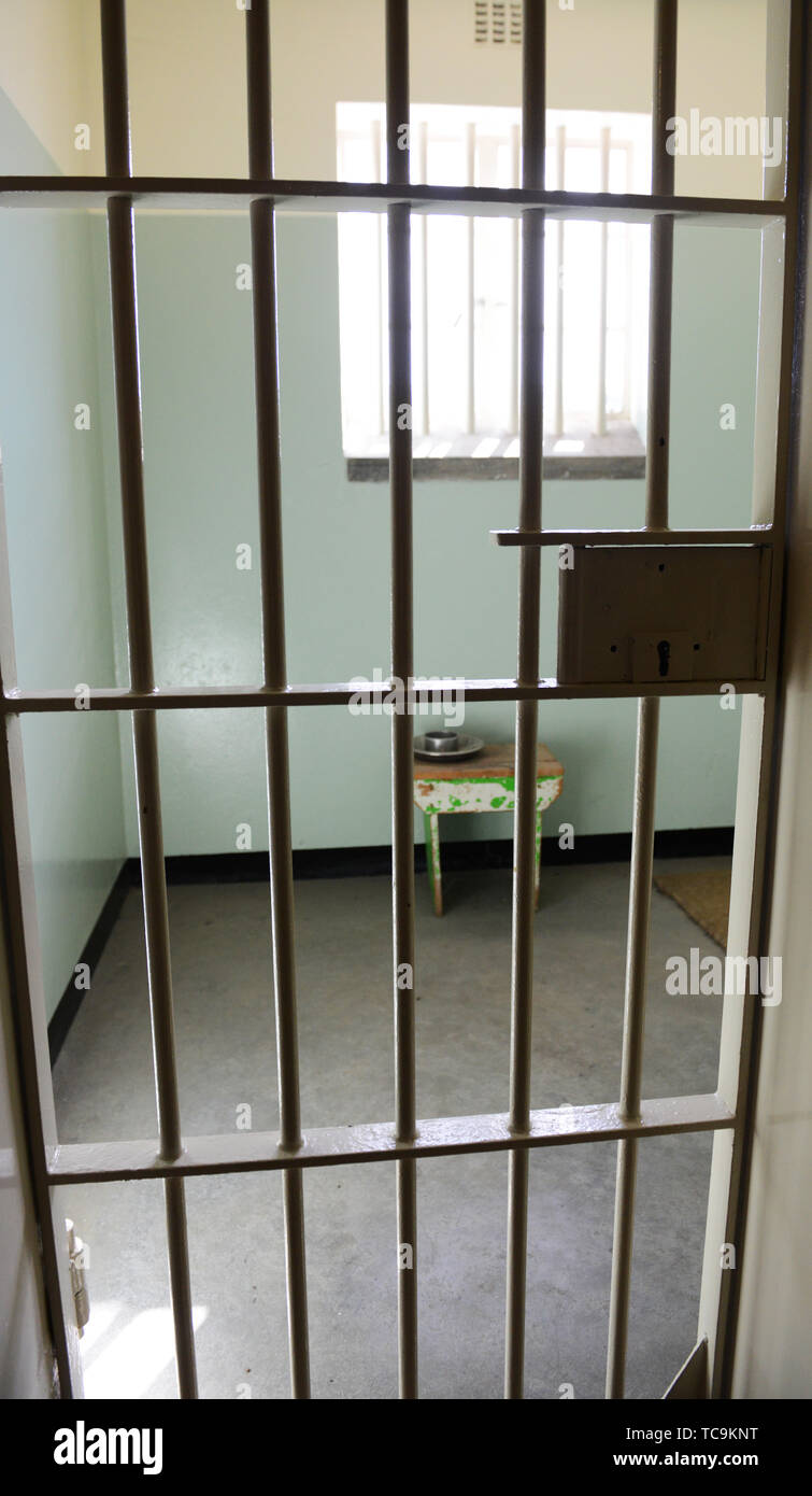 La prison de haute sécurité de Robben Island a été utilisée entre les années de 1961 à 1991. Banque D'Images
