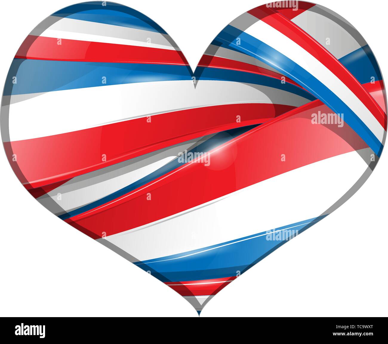 Contexte La france drapeau coeur Illustration de Vecteur