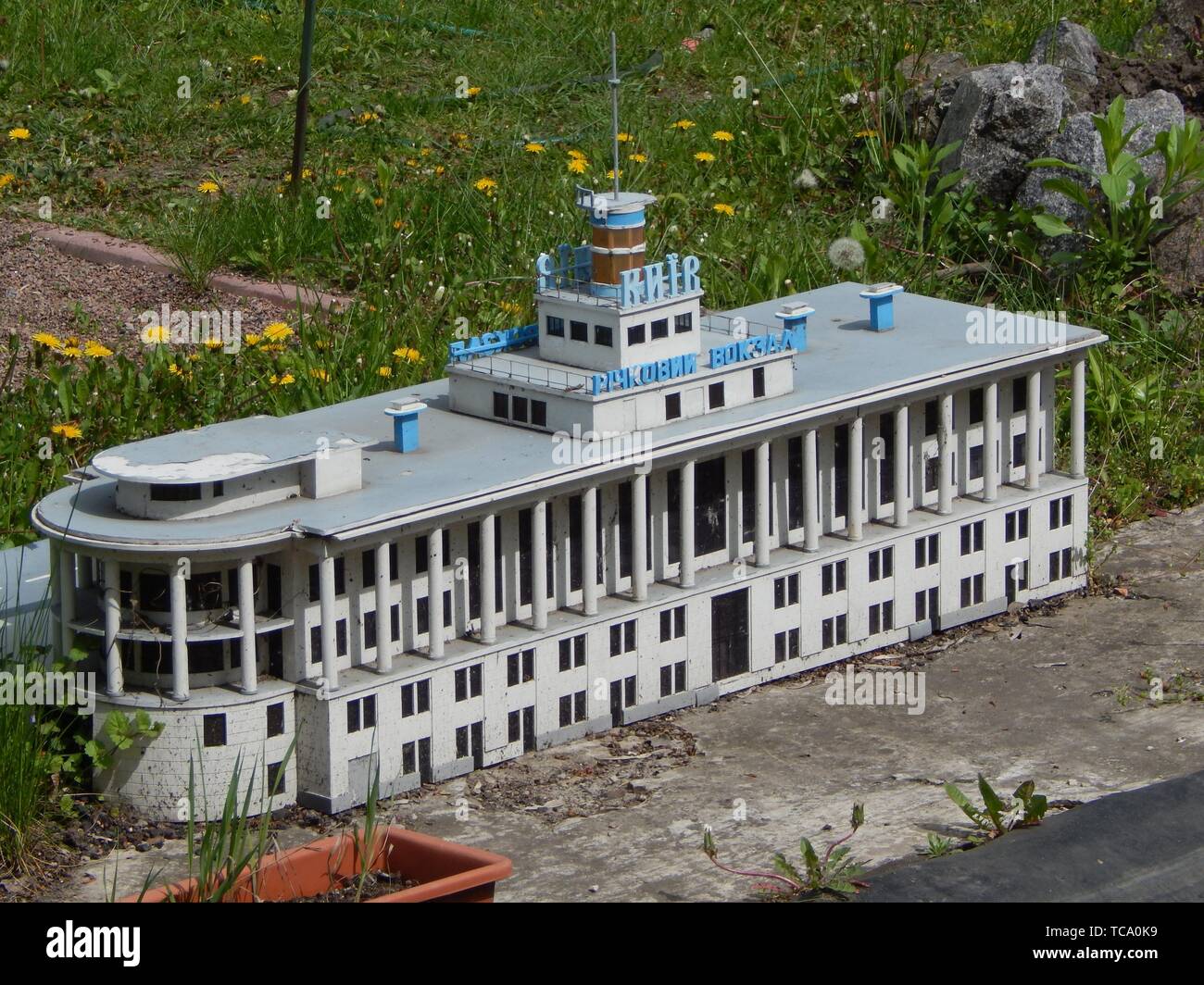 KIEV PARC EN MINIATURE, KIEV, UKRAINE - Mai 1, 2016. Les modèles d'architecture de la ville de Kiev en échelle. Banque D'Images