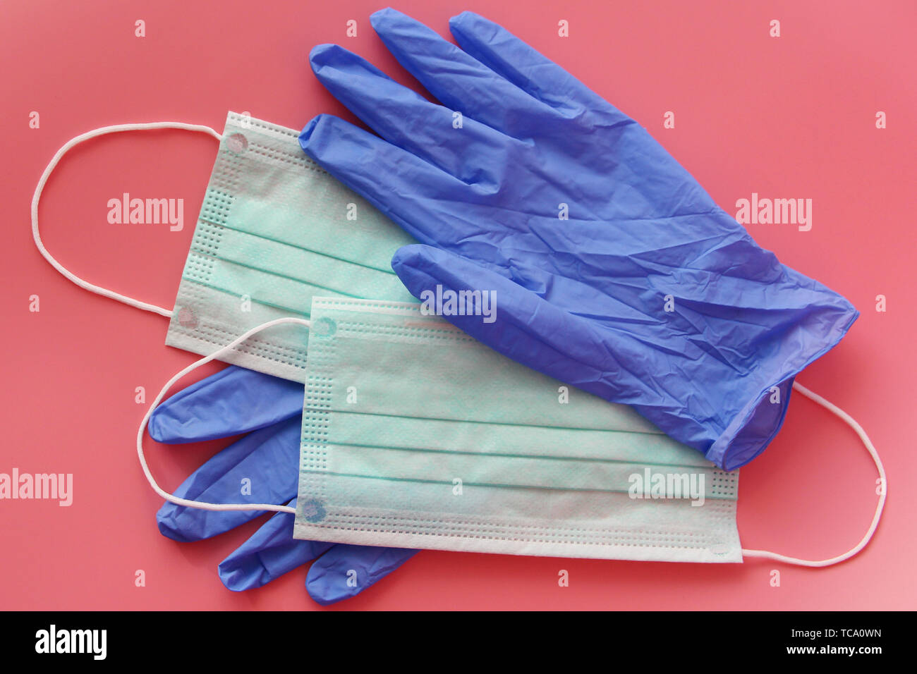 masques et gants jetables