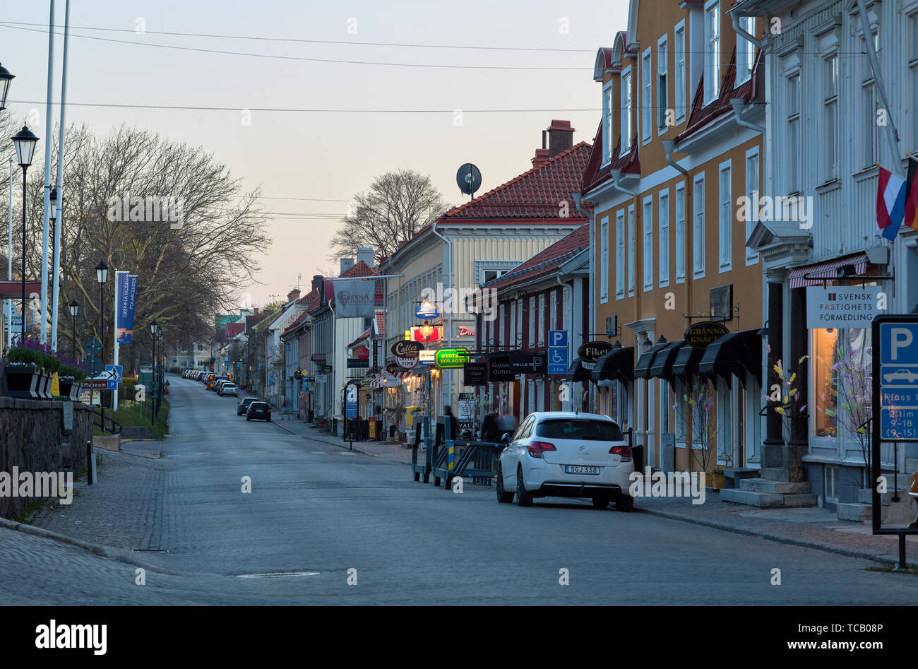 Brahegatan, suède en Gränna Banque D'Images