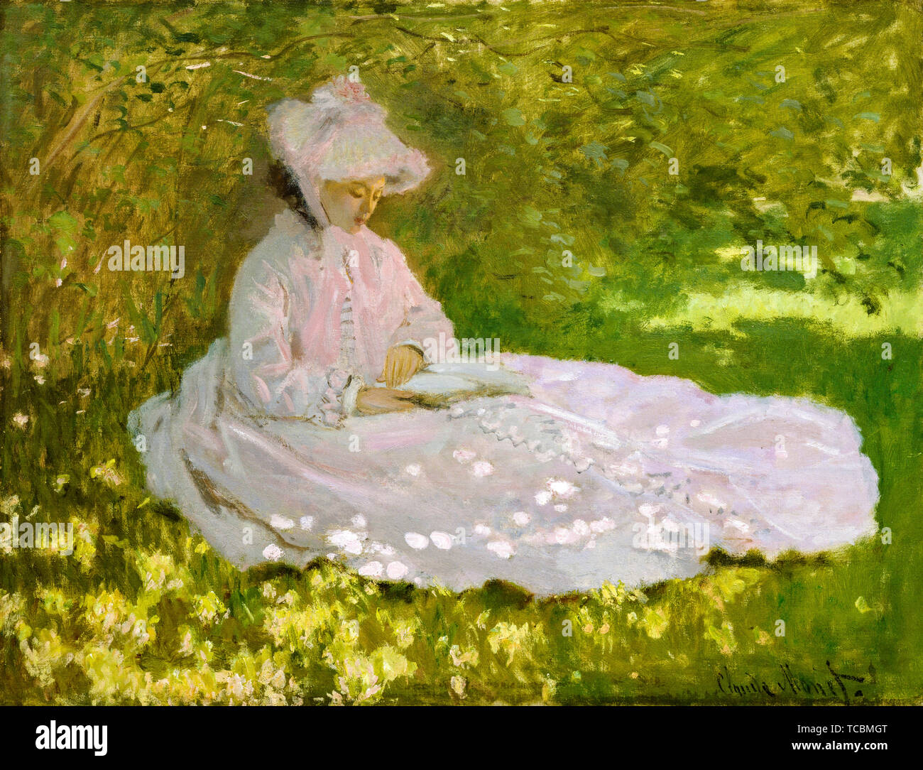 Claude Monet, peinture, portrait, Printemps 1872 Banque D'Images