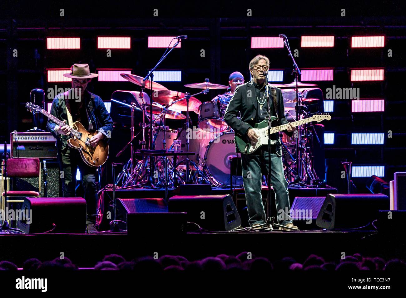 Berlin, Deutschland. 04 Juin, 2019. 04.06.2019, le British blues et rock guitariste et chanteur Eric Clapton sur scène à la Mercedes-Benz Arena de Berlin. Utilisation dans le monde entier | Credit : dpa/Alamy Live News Banque D'Images