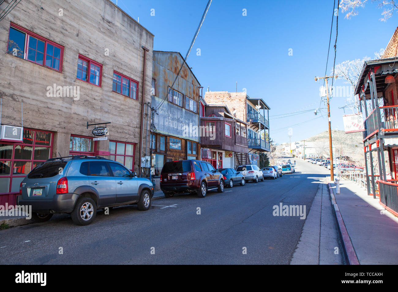 Rues de Jerome Arizona USA Banque D'Images