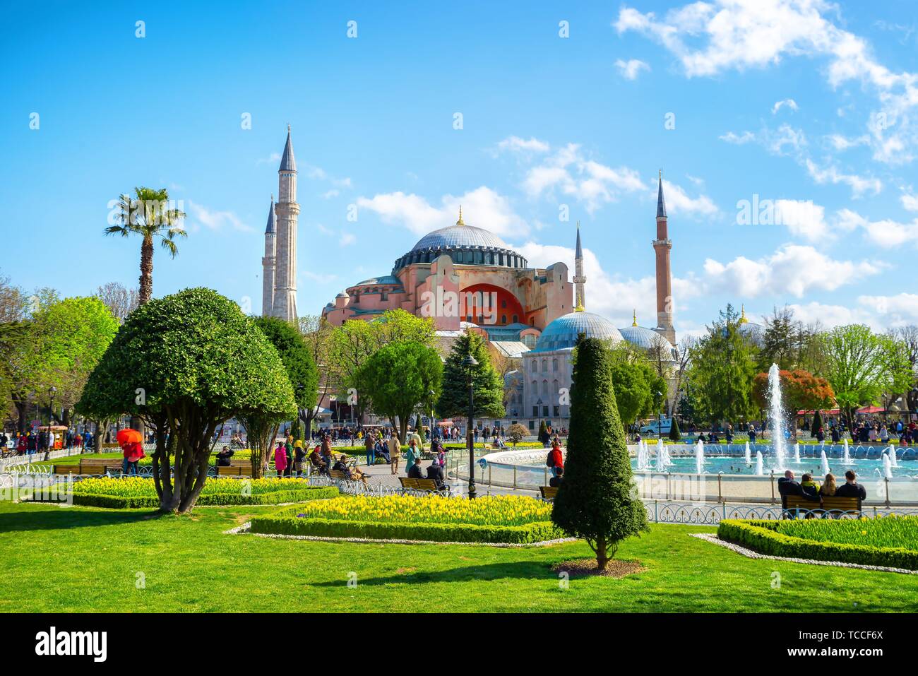 La basilique SainteSophie. ISTANBUL Turquie le 3 avril 2019 Sainte