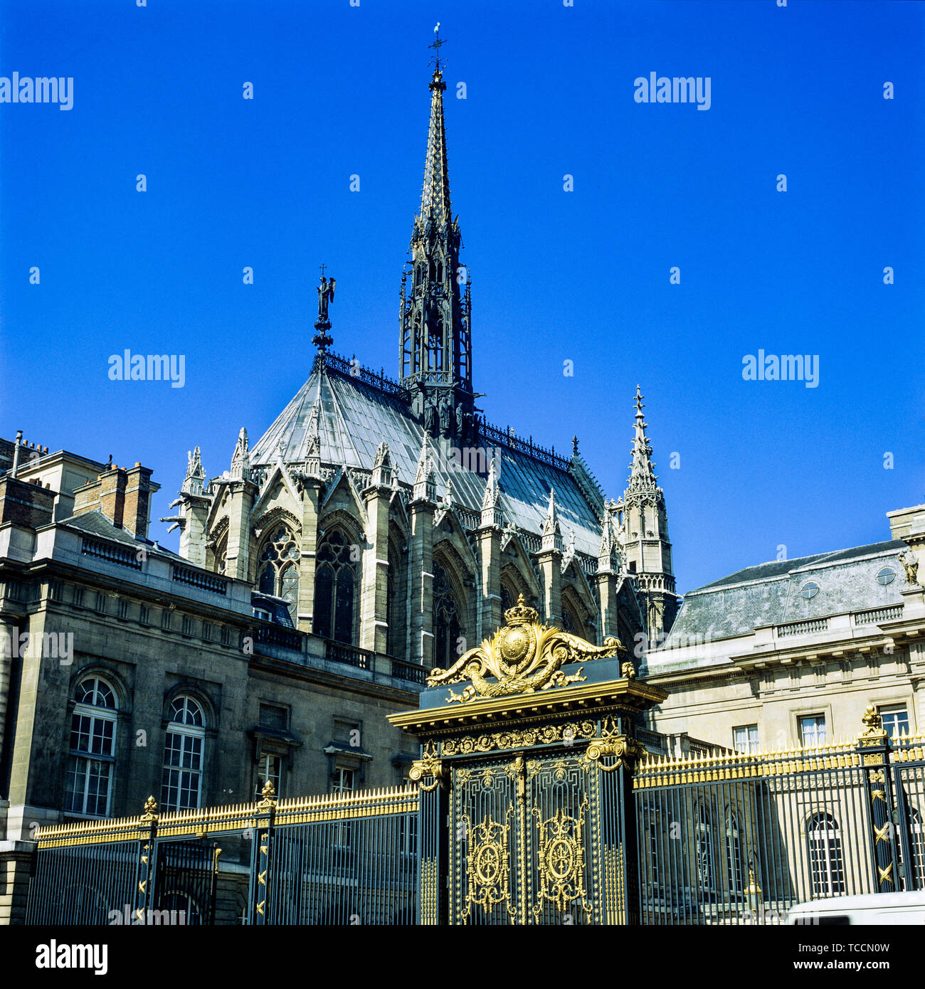 La Sainte Chapelle, Sainte Chapelle, Palais de Justice, Cour golden gateway, Paris, France, Europe, Banque D'Images
