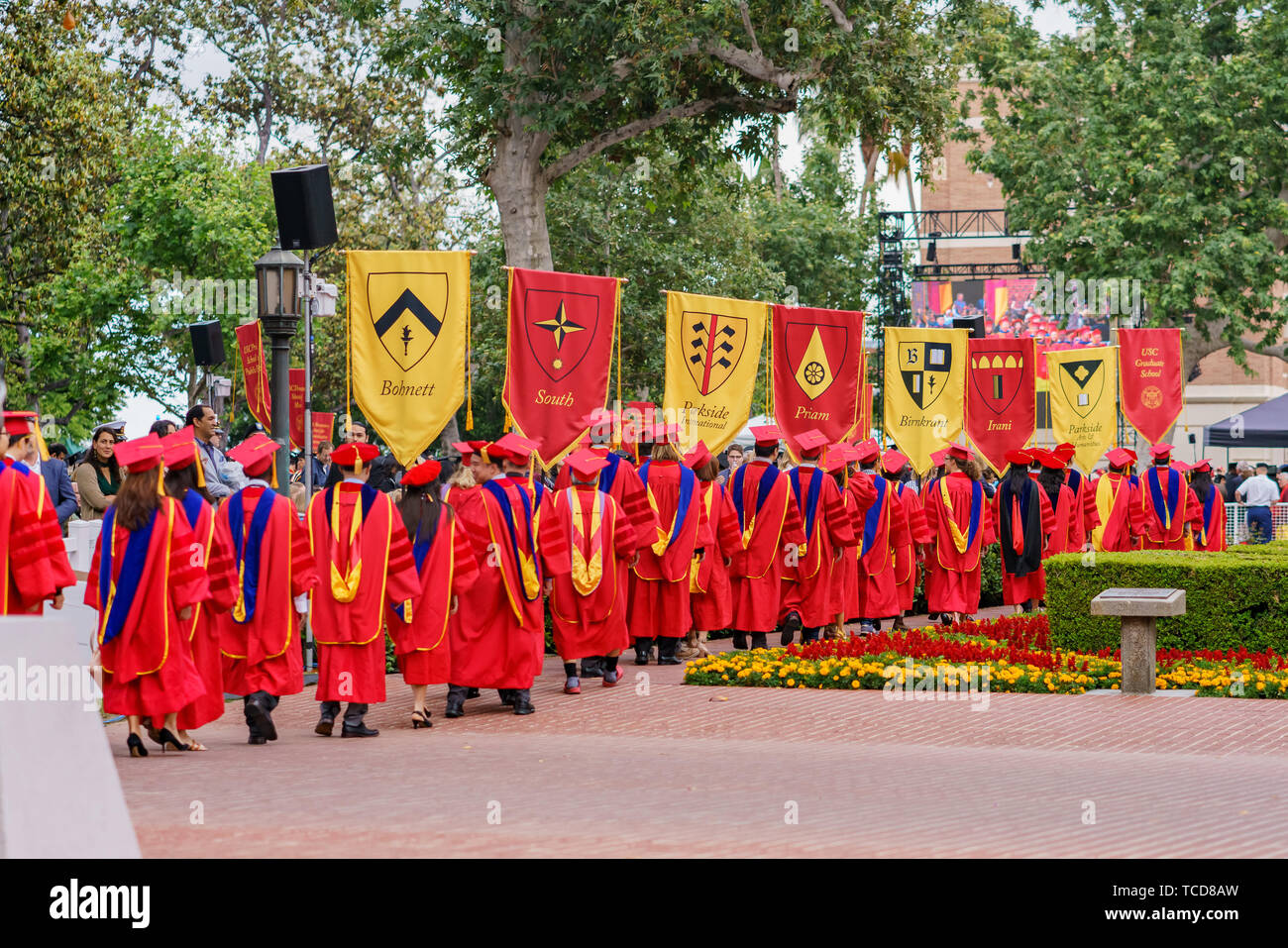 Los Angeles, 10 mai : cérémonie de remise des diplômes de l'Université de Californie du Sud, le 10 mai 2019 à Los Angeles, Californie Banque D'Images