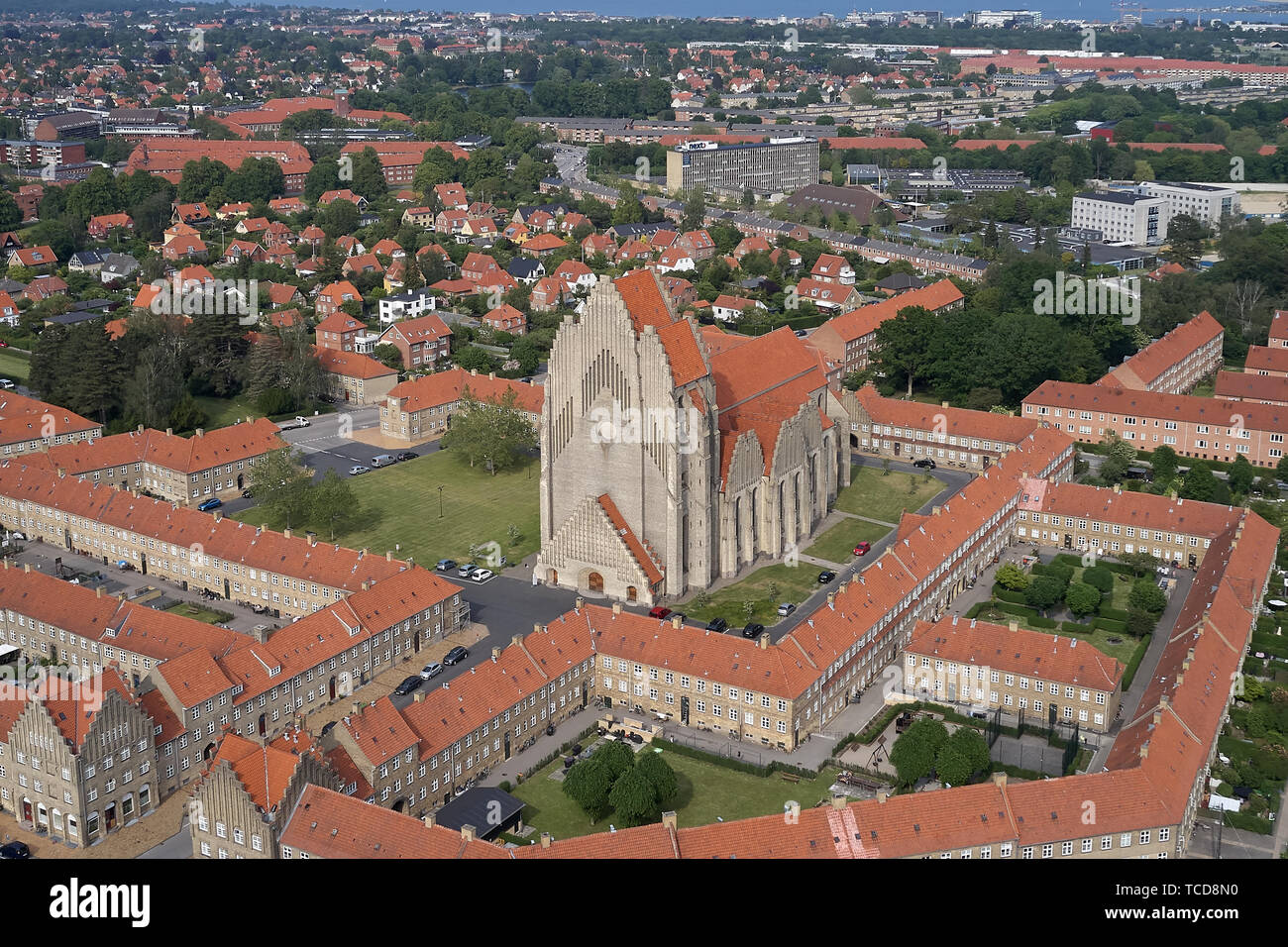 Grundtvigs Bispebjerg église située dans le district de Copenhague au Danemark Banque D'Images