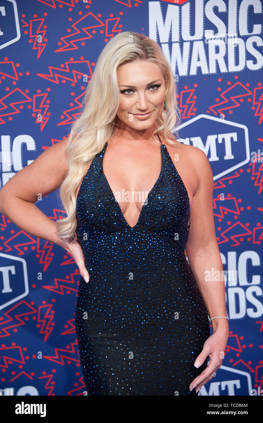 5 juin 2019 - Nashville, Tennessee, USA - Brooke Hogan arrive à la CMT Music Awards 2019 qui a eu lieu à l'Arène Bridgestone situé au centre-ville de Nashville. Copyright 2019 Jason Moore. (Crédit Image : © Jason Moore/Zuma sur le fil) Banque D'Images