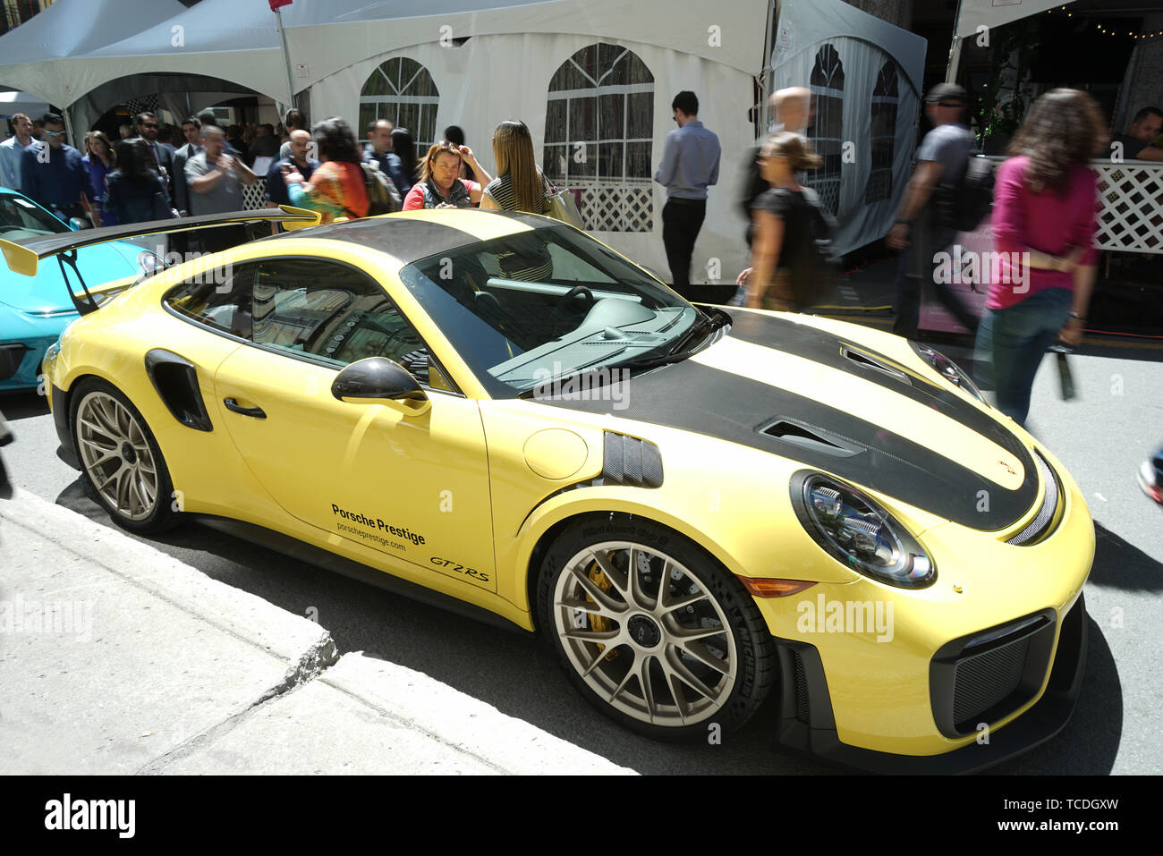 Montréal, Canada, le 6 juin, 2019.fêtes de week-end de Grand-Prix sur la rue Peel Montréal.,Quebec,Canada.Credit:Mario Beauregard/Alamy Live News Banque D'Images