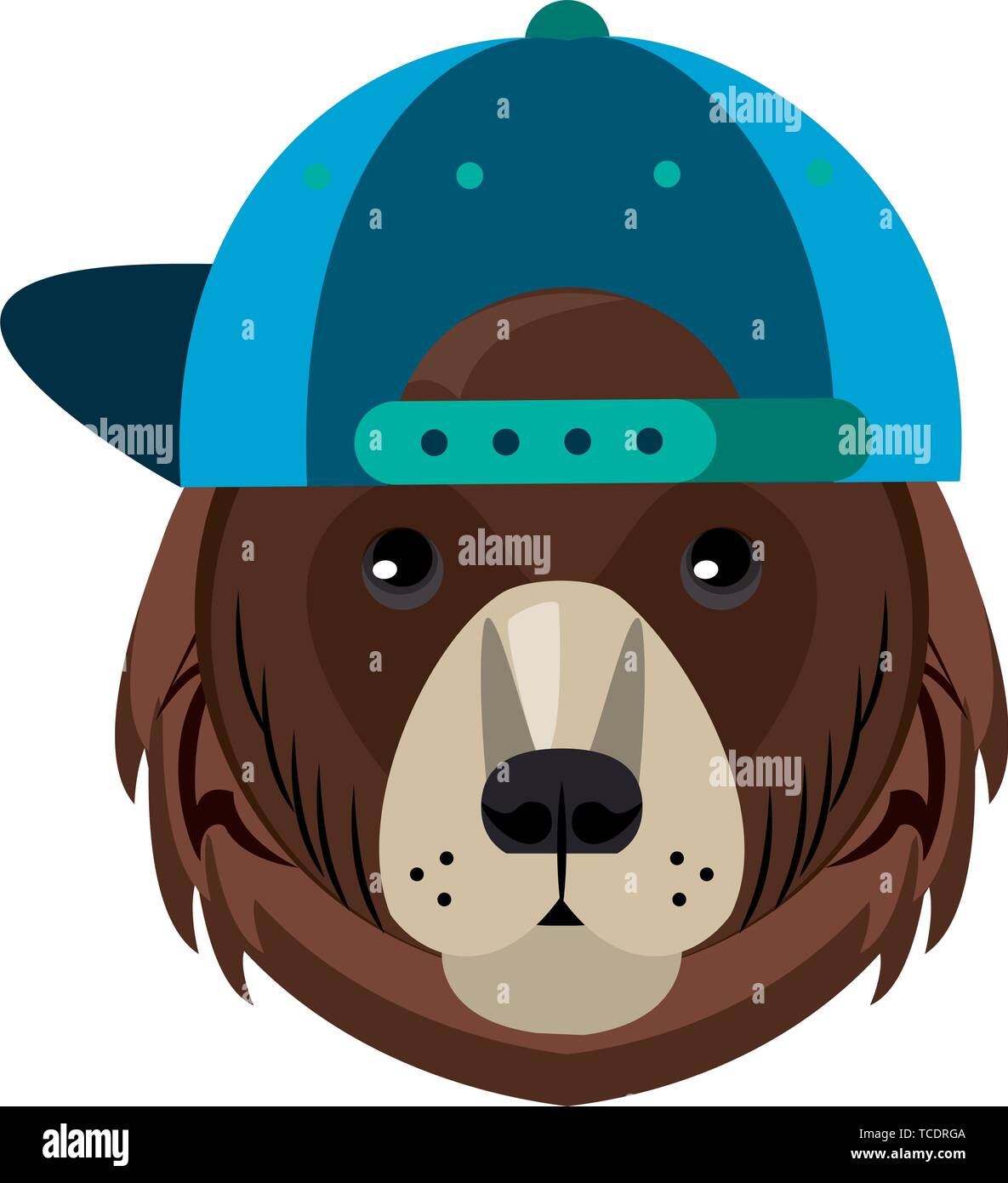 Accessoires de mode avec des animaux Cool head Illustration de Vecteur