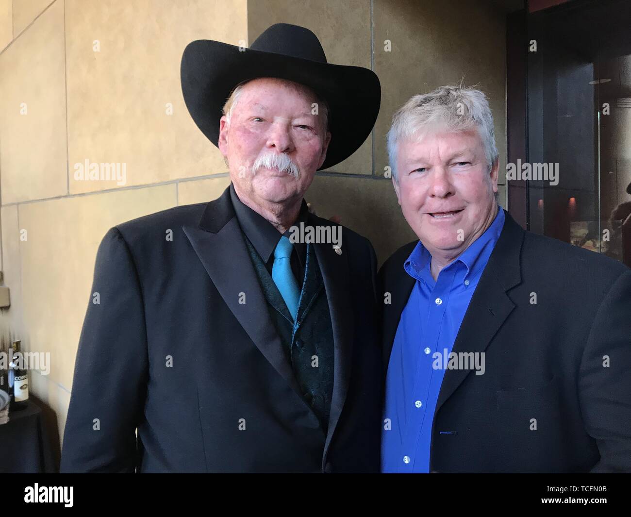 5 juin 2019 - Hollywood, Californie, États-Unis - J16052CHW.''tiens Man'' Los Angeles Premiere .Egyptian Theatre, à Hollywood, Californie, USA .06/04/2019 .FRANK SHANKWITZ ET LARRY WILCOX.Â©Clinton H.Wallace/Photomundo/ Photos International Inc (crédit Image : © Clinton Wallace/Globe Photos via Zuma sur le fil) Banque D'Images