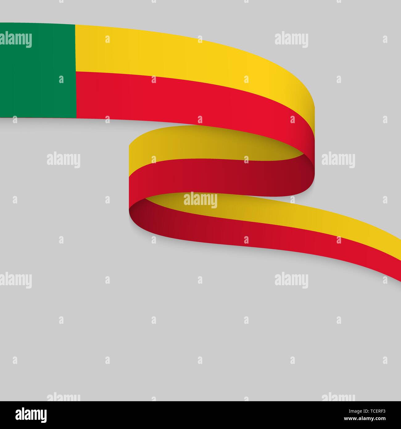 Forme un ruban ou une bannière avec un drapeau du Bénin. Modèle pour la conception de l'affiche de la fête de l'indépendance Illustration de Vecteur Forme un ruban ou une bannière avec un drapeau du Bénin. Modèle pour la conception de l'affiche de la fête de l'indépendance Illustration de Vecteur
