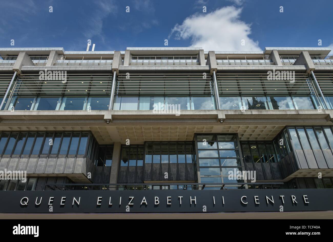 Centre de conférences, Centre de la reine Elizabeth II, vaste Sanctuaire, Westminster, Londres, Angleterre, Grande-Bretagne Banque D'Images