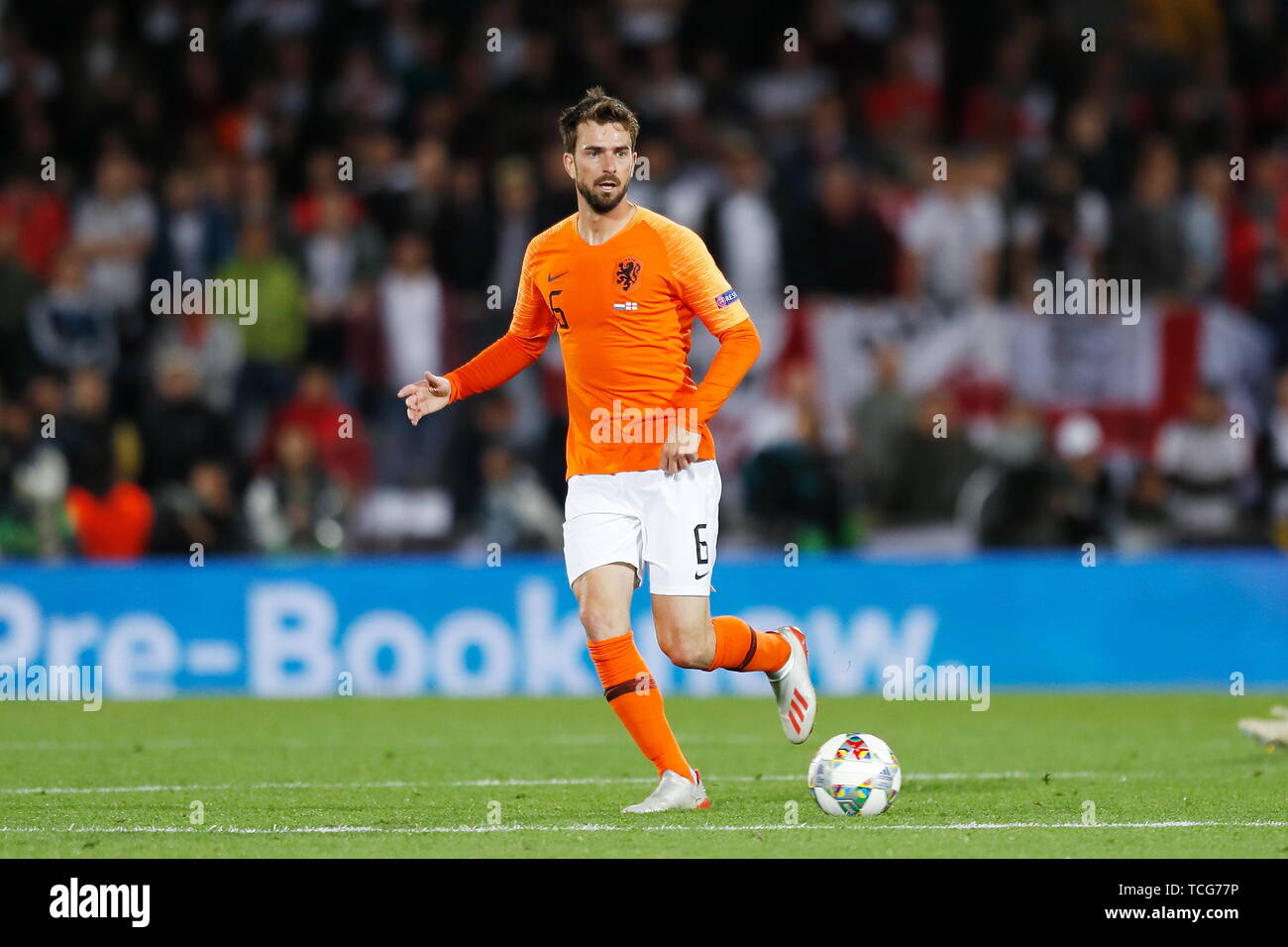 Davy Propper (NED), 6 juin 2019 - Football / Football : JOUEURS Nations League match demi-finale entre les Pays-Bas 3-1 Angleterre à l'Estadio Don Afonso Henriques à Guimaraes, Portugal. (Photo de Mutsu Kawamori/AFLO) Banque D'Images