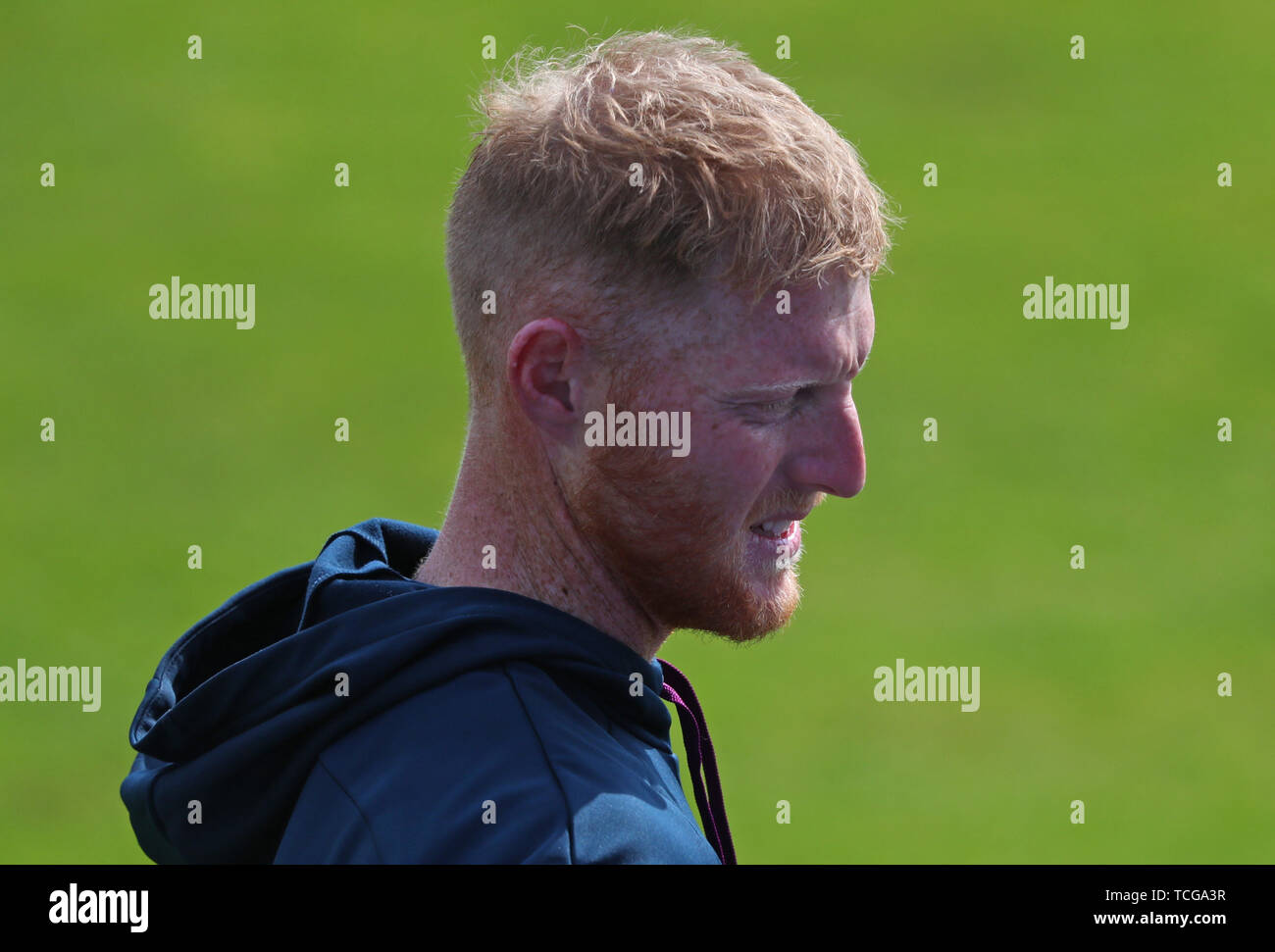 CARDIFF, Pays de Galles. 08 juin 2019 : Ben Stokes de l'Angleterre au cours de l'Angleterre v headshot le Bangladesh, l'ICC Cricket World Cup Match à Cardiff, Pays de Galles Stadium, Cardiff, Pays de Galles. Credit : European Sports Agence photographique/Alamy Live News Banque D'Images