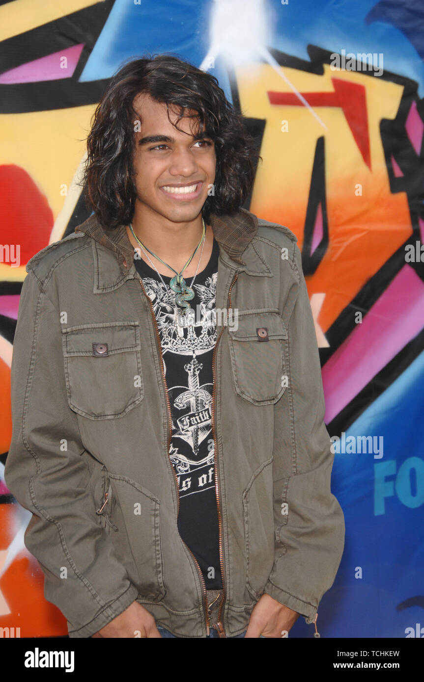 LOS ANGELES, CA. 26 août 2007 : 'American Idol' investiture Sanjaya Malakar au Teen Choice Awards 2007 à l'Amphithéâtre Gibson, Universal City, Hollywood. © 2007 Paul Smith / Featureflash Banque D'Images