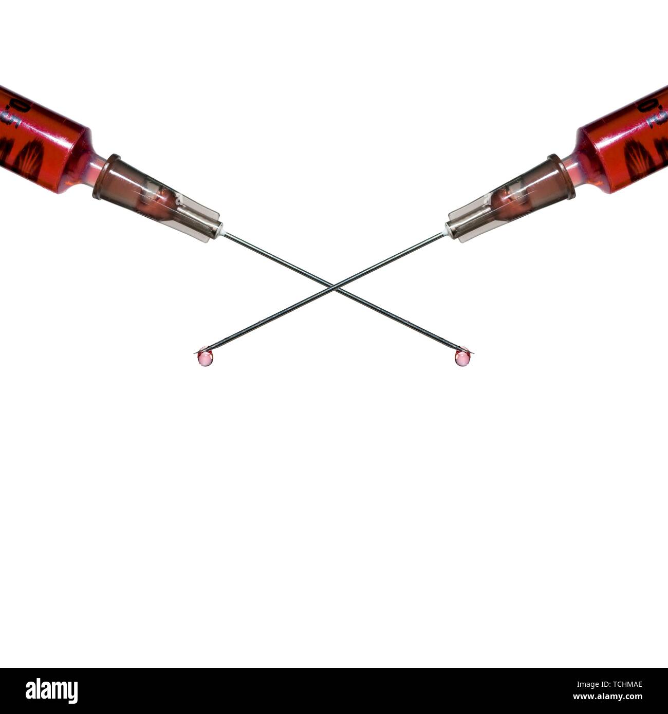 Mouvement anti-vax, conceptual image Banque D'Images