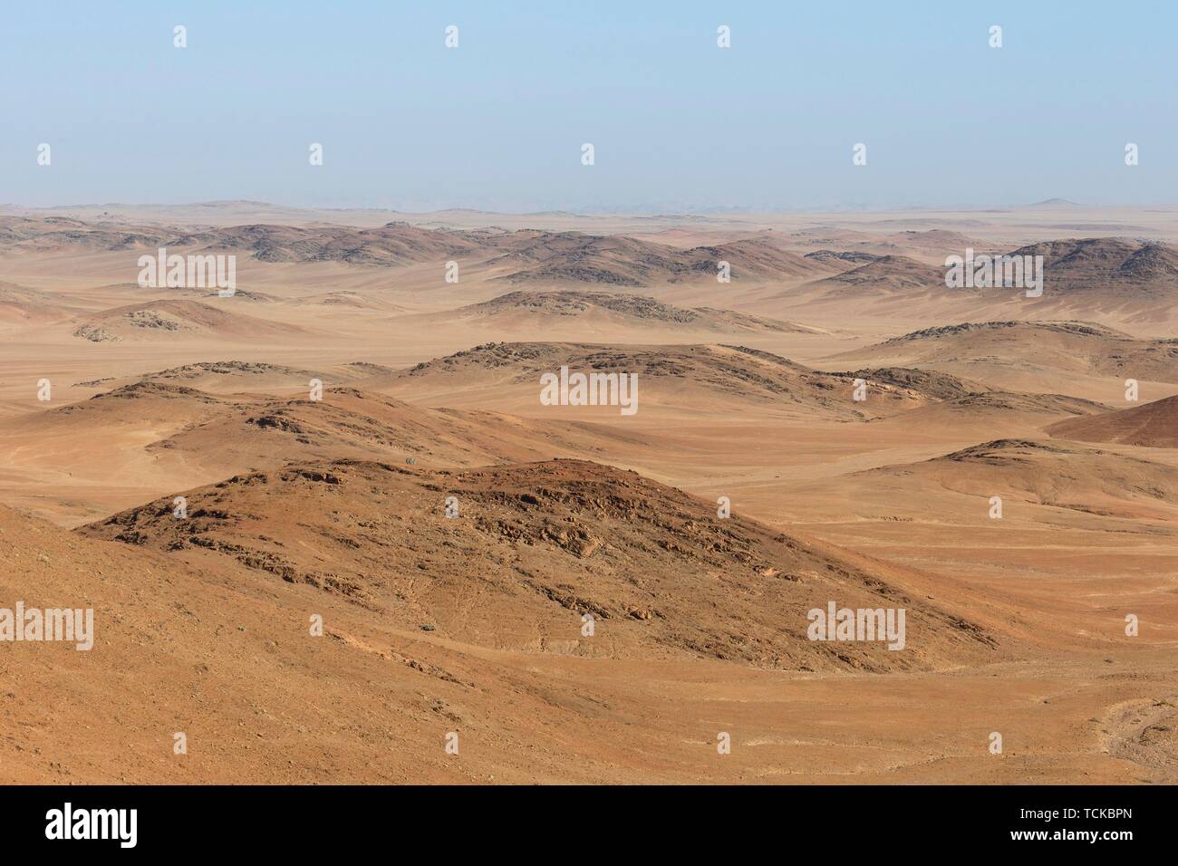 Paysage désertique, la Namibie, le Kaokoveld Banque D'Images