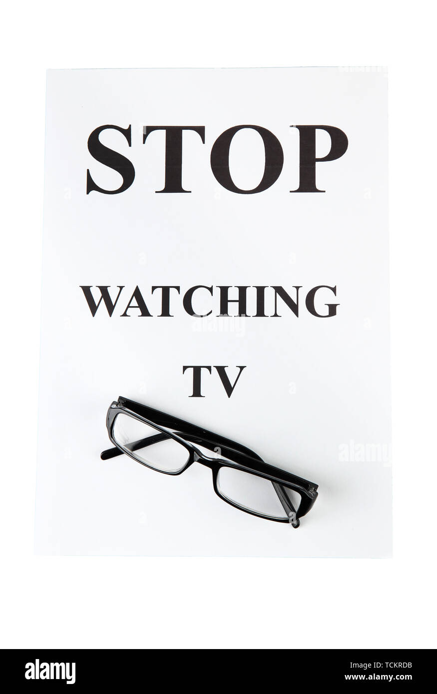 La vue graphique de test avec des lunettes close-up Banque D'Images