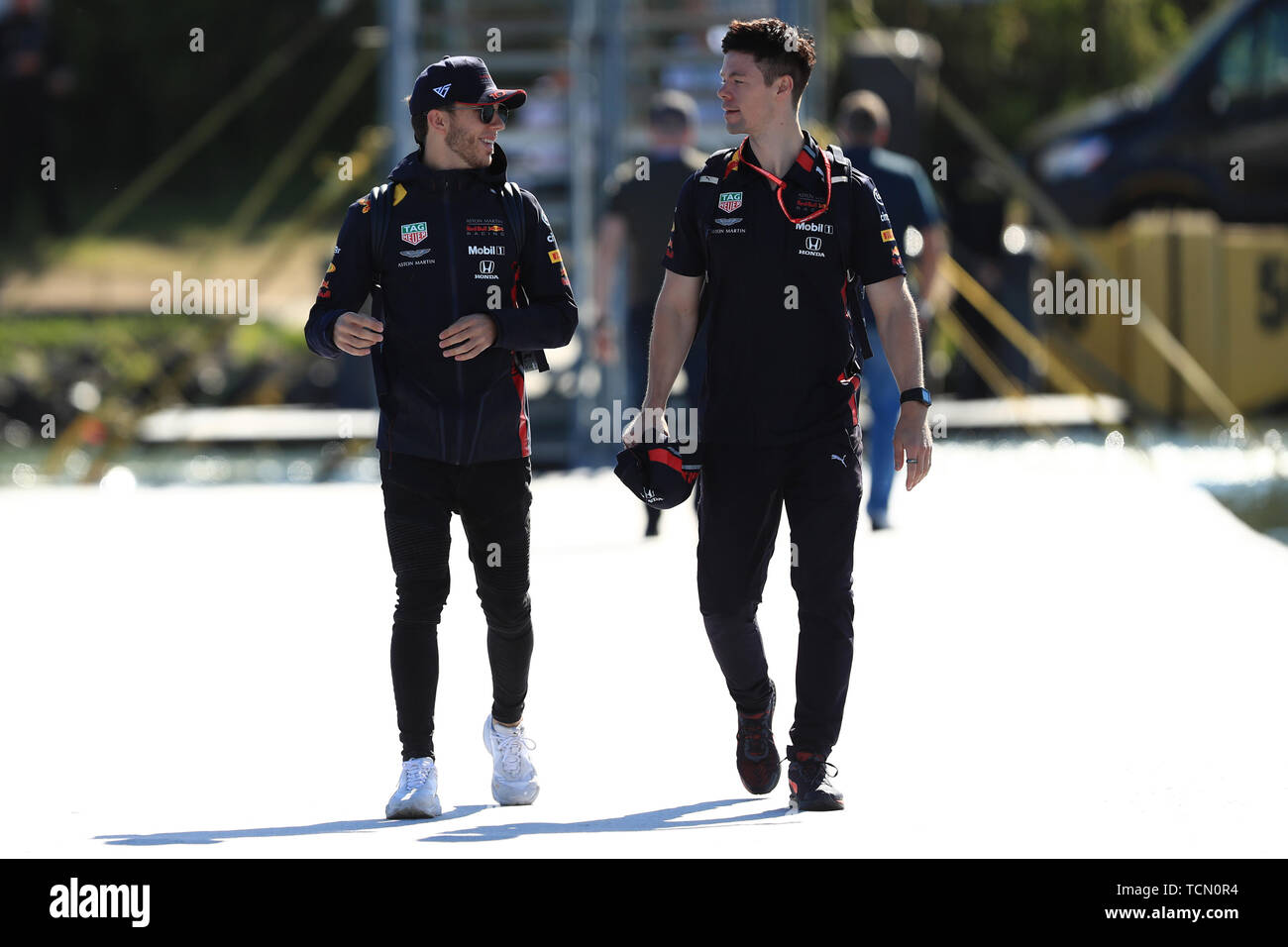 8 juin 2019, Circuit Gilles Villeneuve, Montréal, Québec, Canada ; Formule 1 Grand Prix du Canada, séances de qualification ; Aston Martin Racing Red Bull, Pierre Gasly Banque D'Images