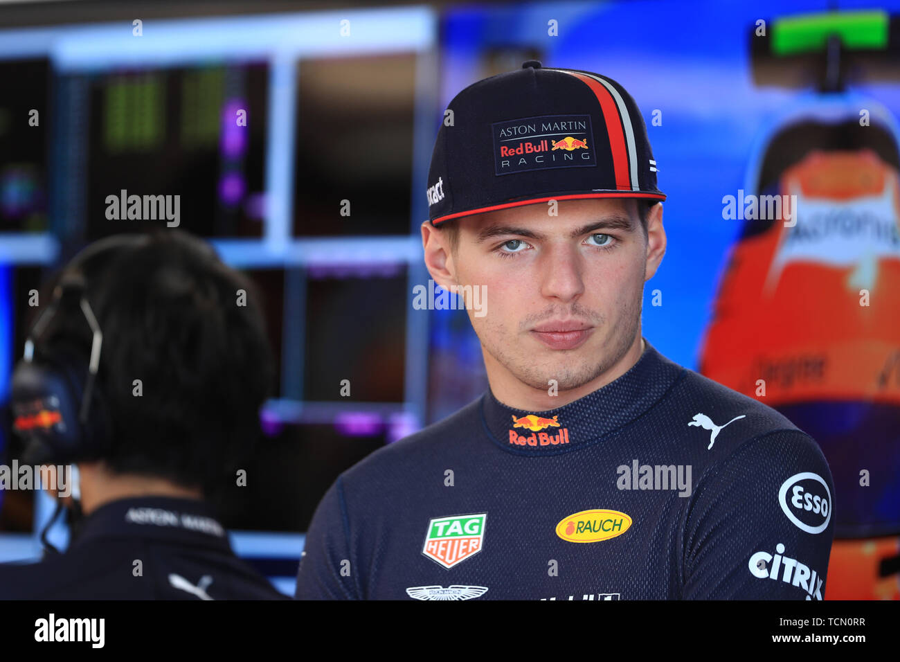 8 juin 2019, Circuit Gilles Villeneuve, Montréal, Québec, Canada ; Formule 1 Grand Prix du Canada, séances de qualification ; Aston Martin Red Bull Racing, Max Verstappen Banque D'Images