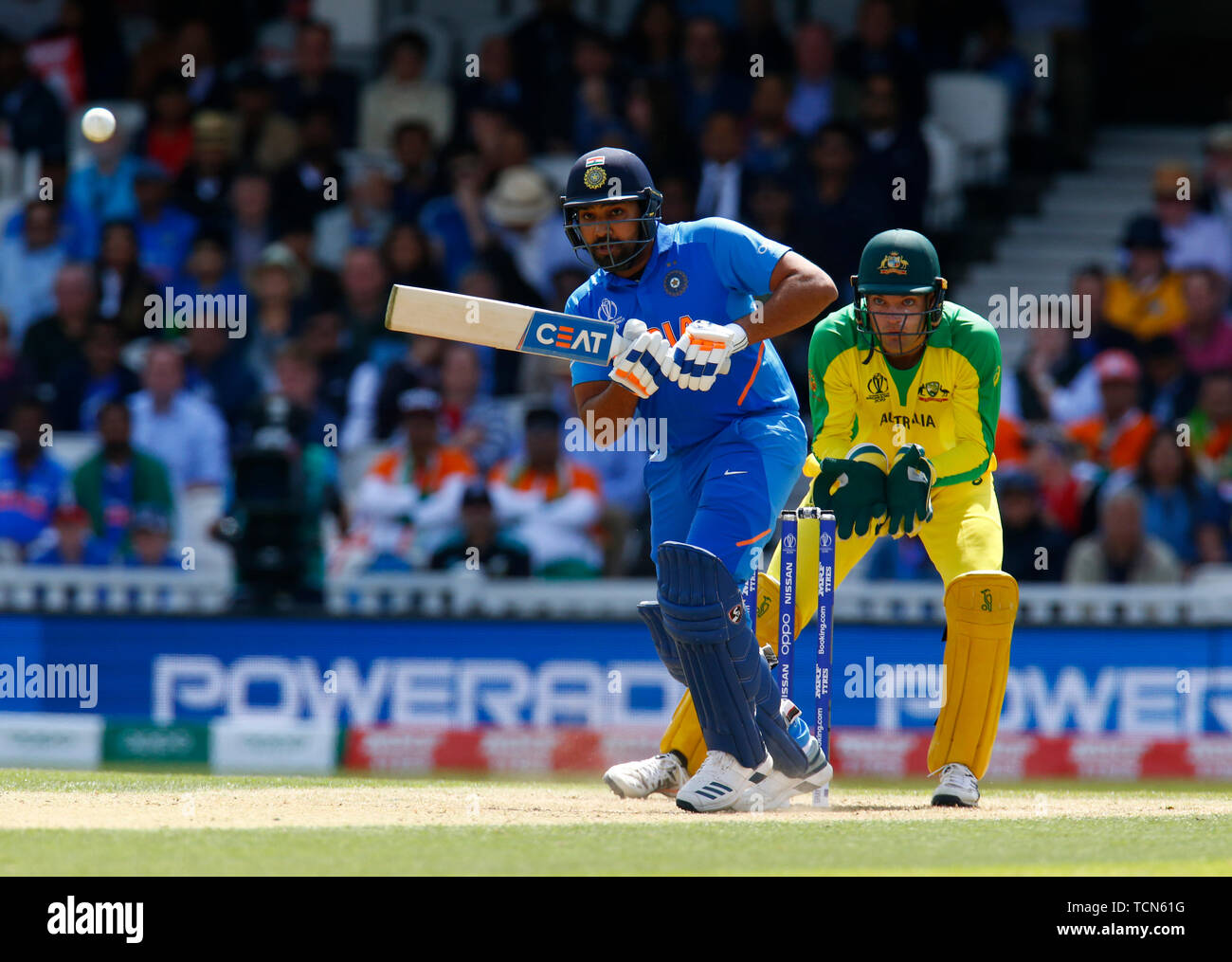 Londres, Royaume-Uni. 9 juin, 2019. Rohit Sharma en Inde pendant la Coupe du Monde de Cricket ICC entre l'Inde et l'Australie à l'Oval Stadium le 09 juin 2019 à Londres, en Angleterre. Action Crédit : Foto Sport/Alamy Live News Banque D'Images