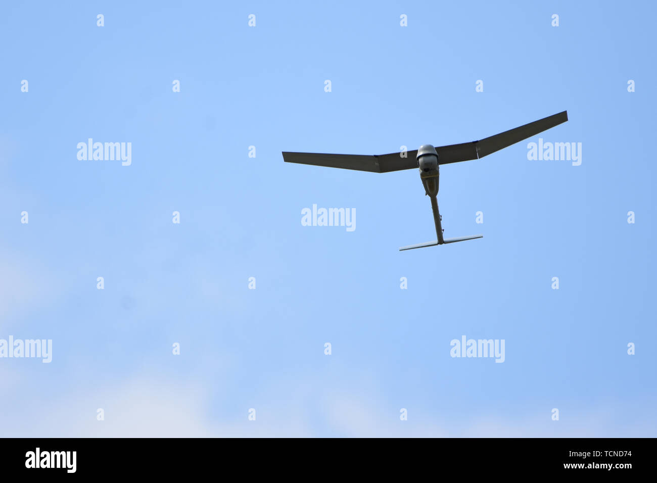 Les soldats ont fait l'histoire de Sky jeudi avec le premier vol habité d'UAV-Raven en Italie. Ces capteurs aident à fournir les yeux et oreilles sur le champ de bataille pour garder nos parachutistes, sûr et garder nos unités prêtes au combat. Banque D'Images