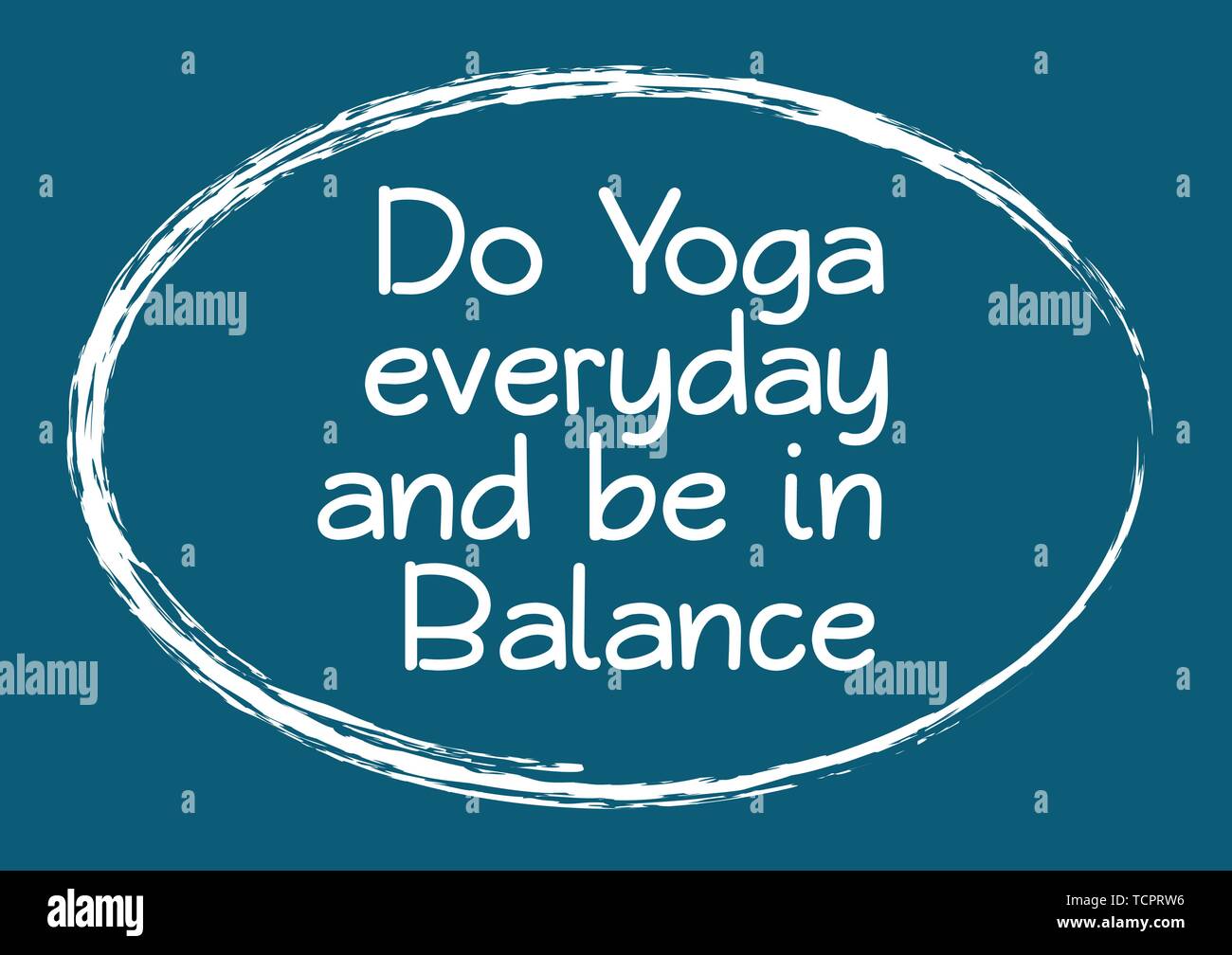 Faire Du Yoga Tous Les Jours Et Etre En Equilibre Citation De Motivation D Inspiration Pour La Conception D Illustration Vectorielle Image Vectorielle Stock Alamy