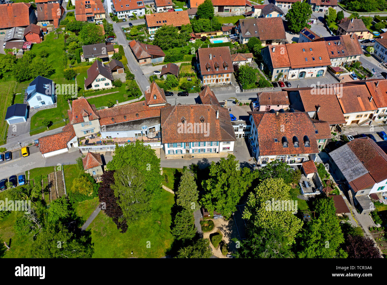 Château Goumoens la Ville, Goumoens, Vaud, Suisse Banque D'Images