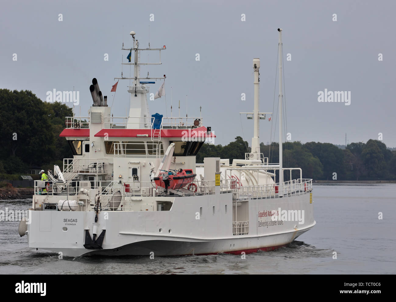 Petite Seagas-citerne à Stockholm, Suède Banque D'Images