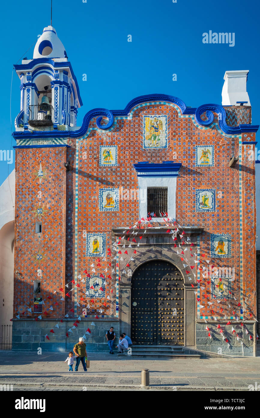Templo de San Marcos Evangelista à Puebla, Mexique. Banque D'Images