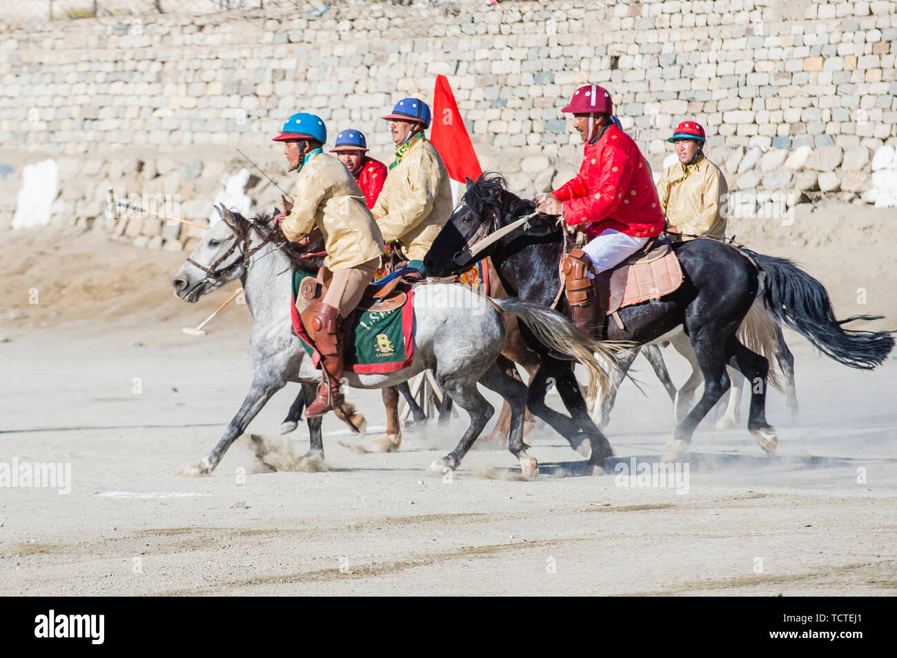 Polo bien pendant la fête à Leh Ladakh Inde Banque D'Images