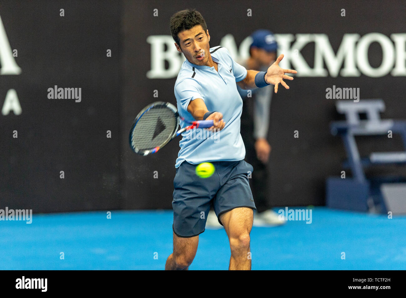 Li Zhe --Chinese men's tennis player. Banque D'Images