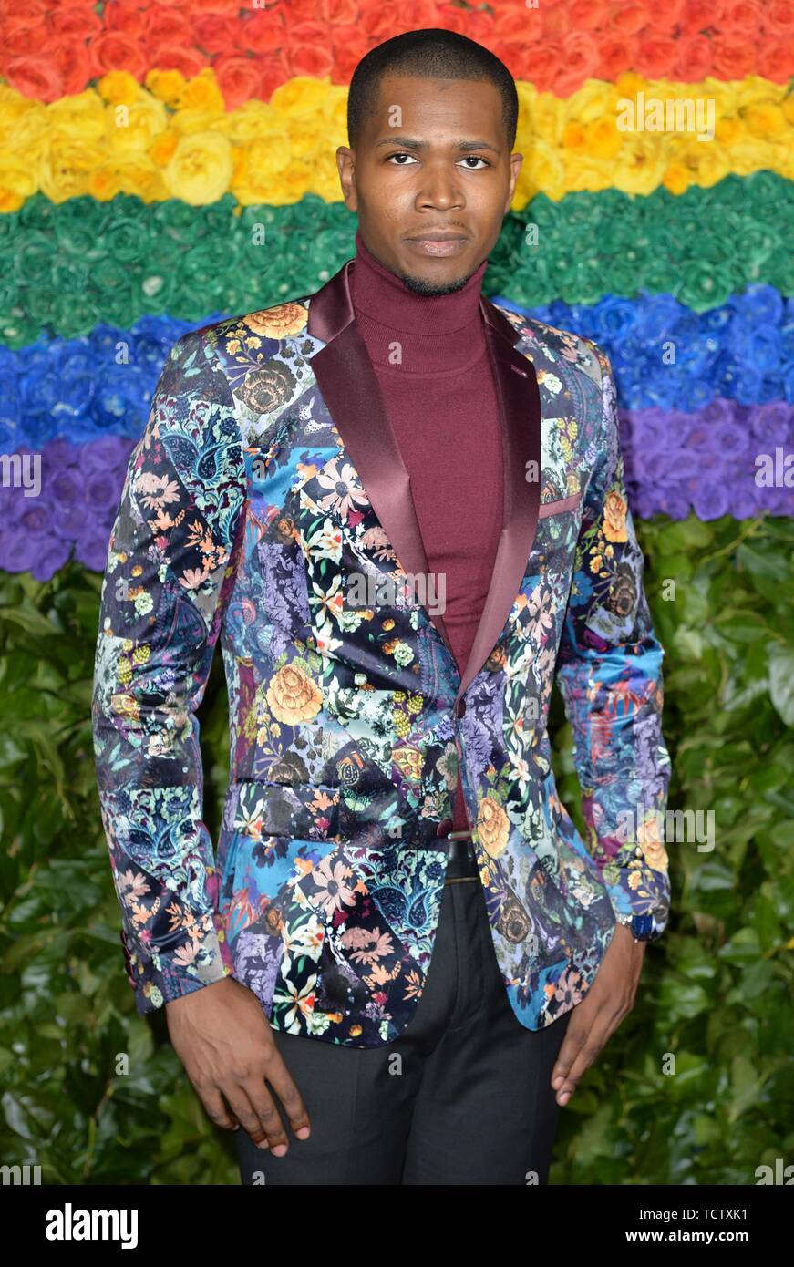 Jean III d'argile pour les arrivées à la 73e Assemblée annuelle - Partie 2 Tony Awards, le Radio City Music Hall, du Rockefeller Center, New York, NY Le 9 juin 2019. Photo par : Kristin Callahan/Everett Collection Banque D'Images