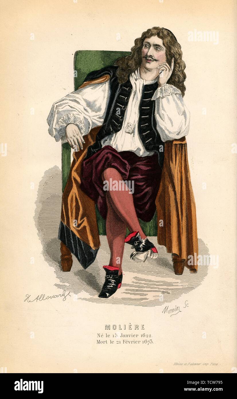 'Molière', 1868. Organisateur : Monnin. Banque D'Images