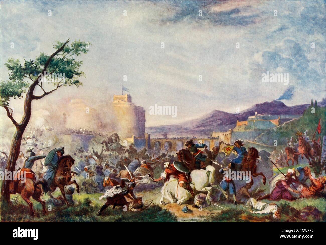 'John Sobieski au soulagement de Vienne", 1683, (c1915). Créateur : Inconnu. Banque D'Images