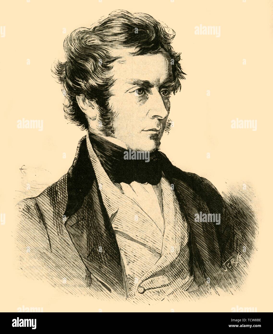 Pelham Charles Villiers, politicien britannique et président du Poor Law Board, c1844 (C1890). Créateur : Inconnu. Banque D'Images