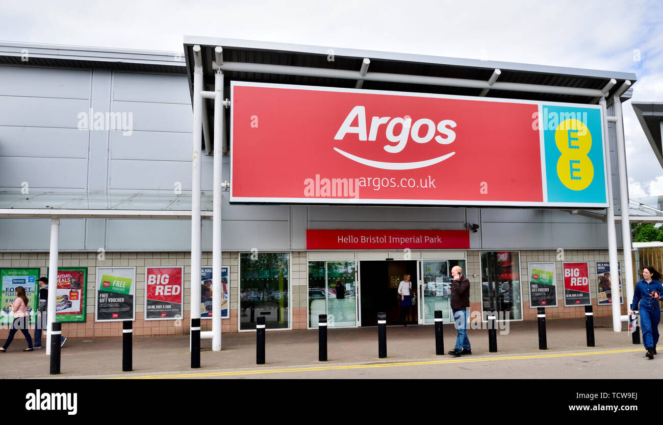 L'extérieur du grand magasin Argos, Imperial Retail Park, Bristol Banque D'Images