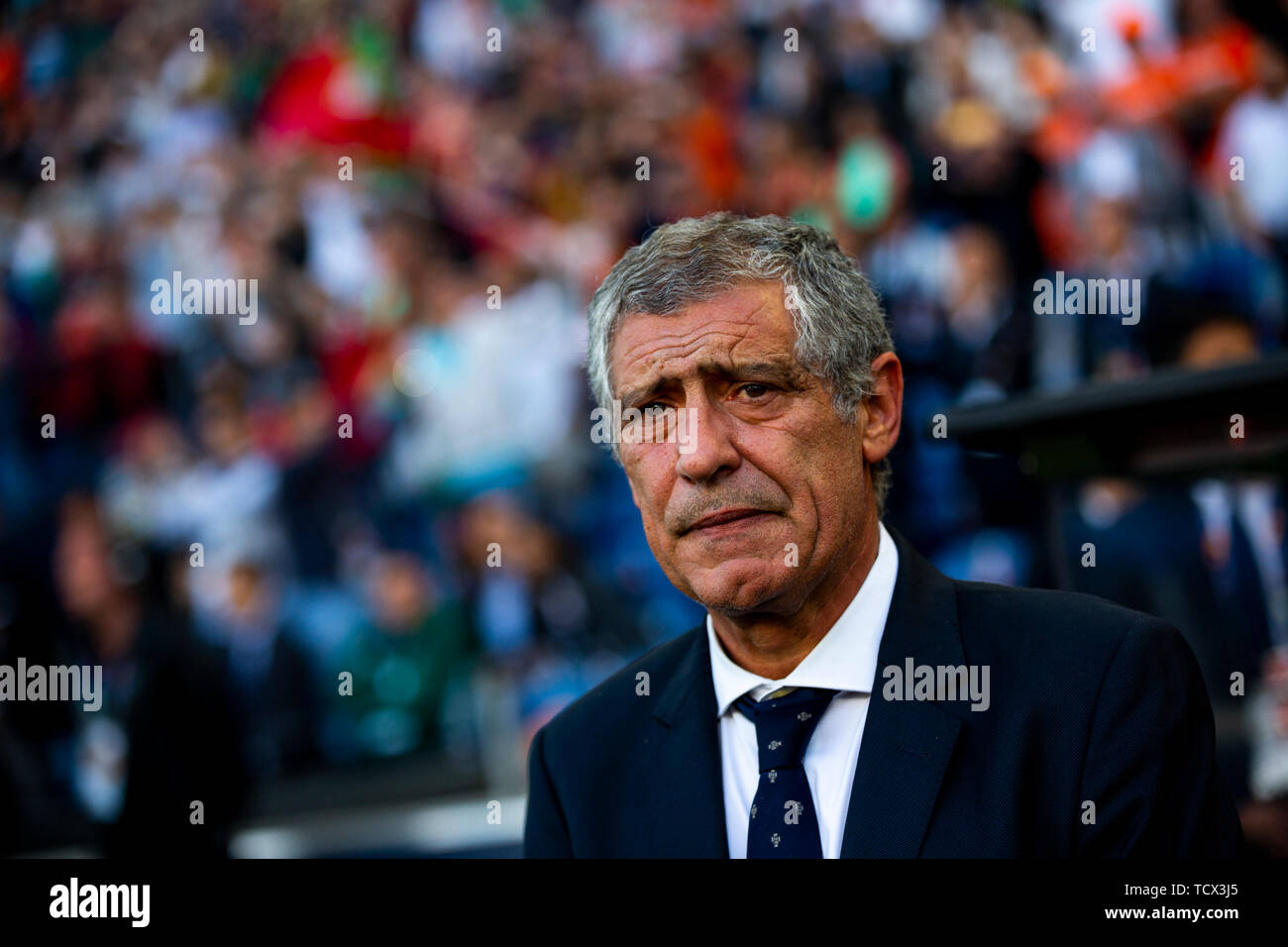 L'entraîneur Fernando Santos du Portugal au cours de l'UEFA Ligue des Nations Unies finales au stade du Dragon de Porto, Portugal (Portugal 1:0 Pays-Bas). Banque D'Images