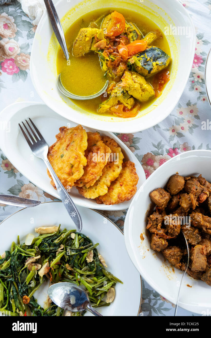 Cuisine traditionnelle des îles Spice, Seram, Moluques (Maluku, Indonésie, Asie du Sud-est, Asie Banque D'Images