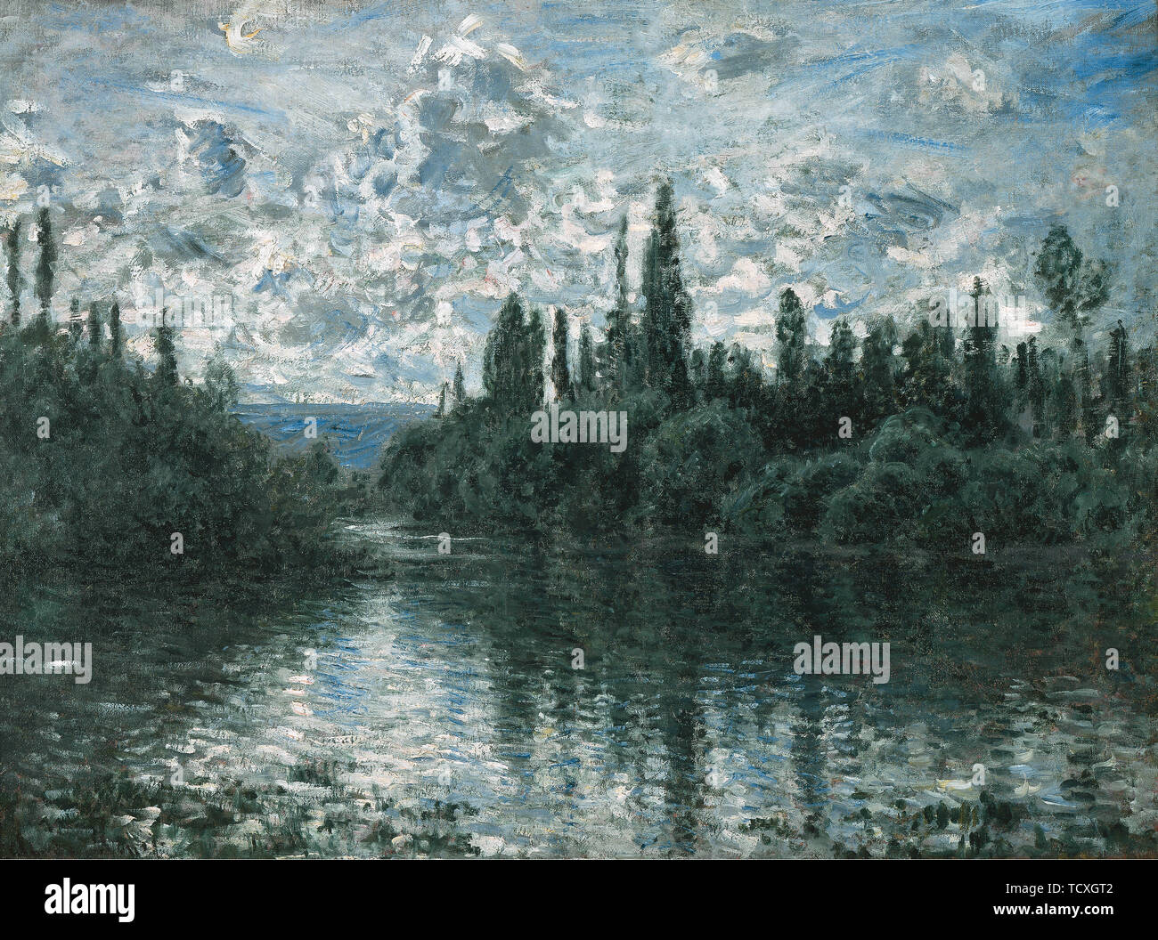 Claude monet la seine à vétheuil Banque de photographies et d’images à ...