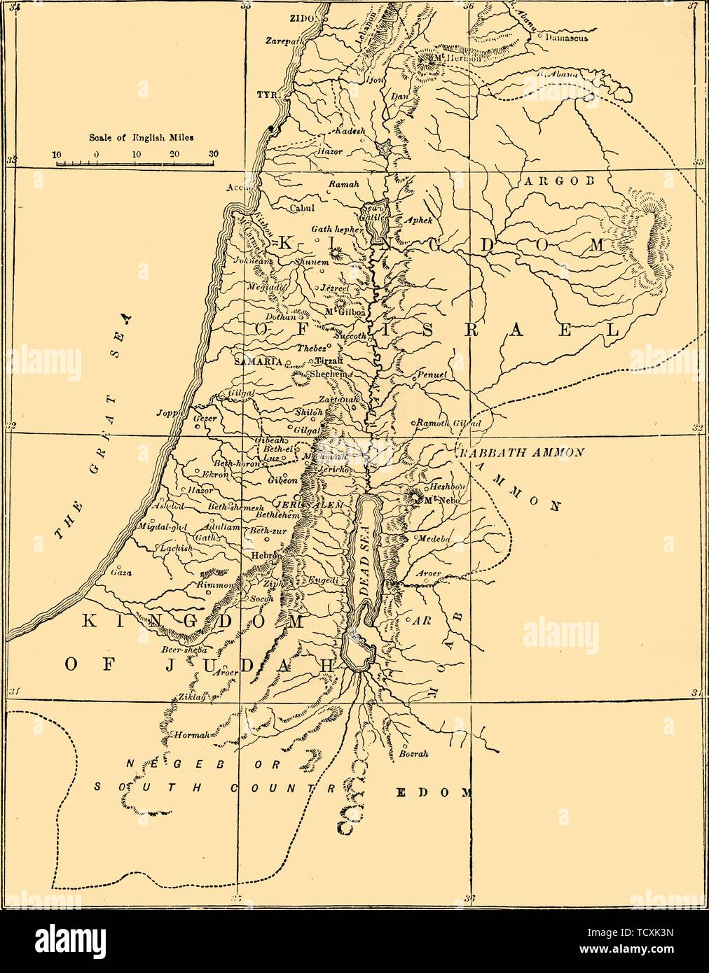 "Les Royaumes de Juda et d'Israël', 1890. Créateur : Inconnu. Banque D'Images