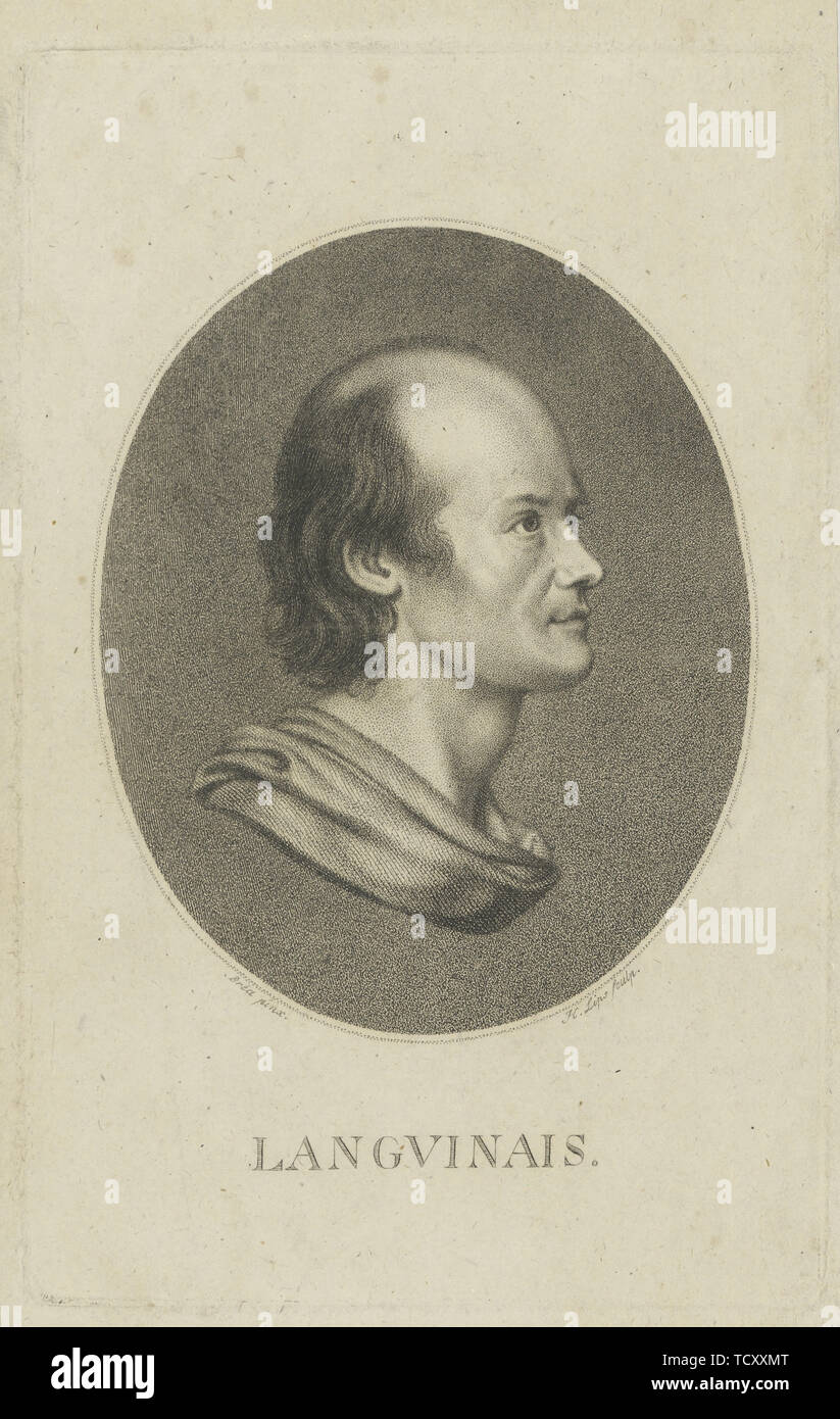 Portrait de Jean-Denis Lanjuinais (1753-1827) , ch. 1810. Organisateur : Lèvres, Johann Heinrich (1758-1817). Banque D'Images