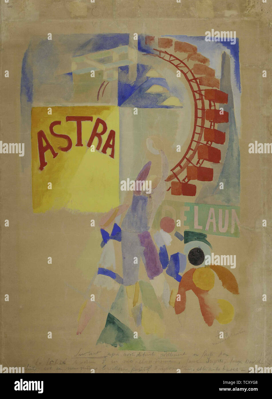 L'Équipe de Cardiff, 1912-1913. Organisateur : Delaunay, Robert (1885-1941). Banque D'Images