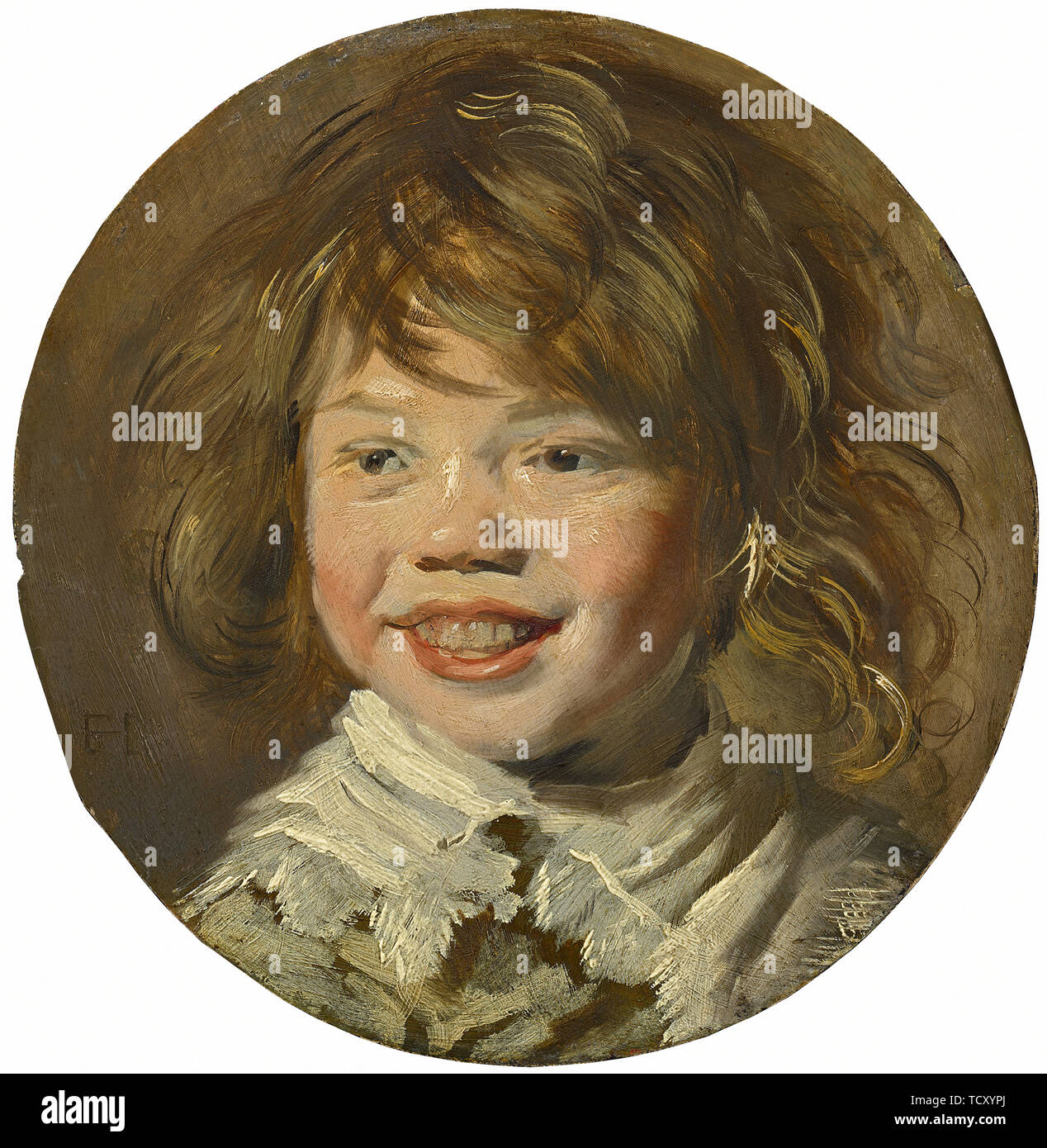 Smiling boy, ca 1625. Organisateur : Hals, Frans I (1581-1666). Banque D'Images