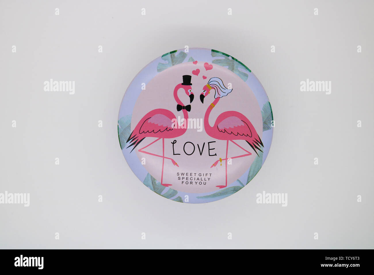 Les flamants roses Banque D'Images