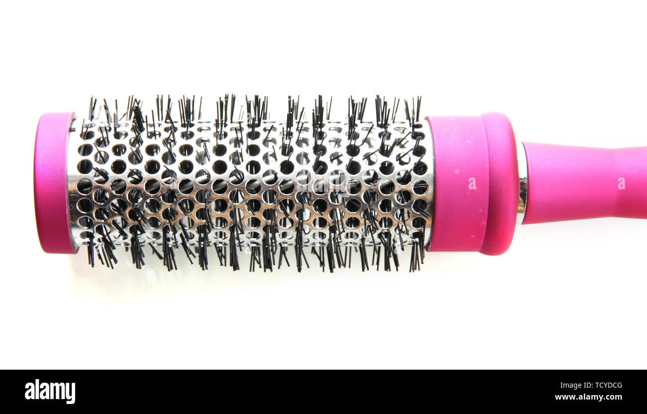Brosse peigne, isolated on white Banque D'Images